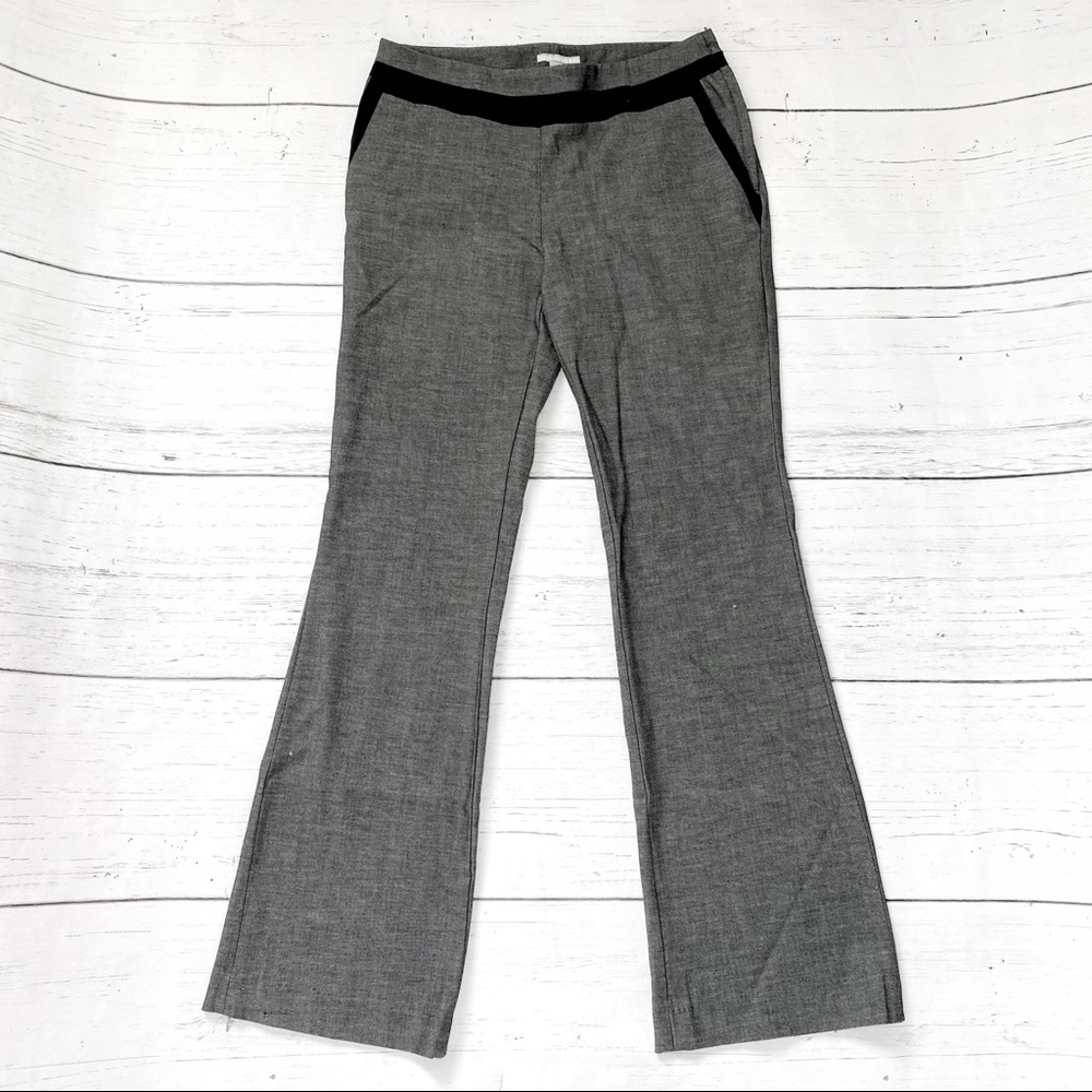 H&M grey flare dress pants